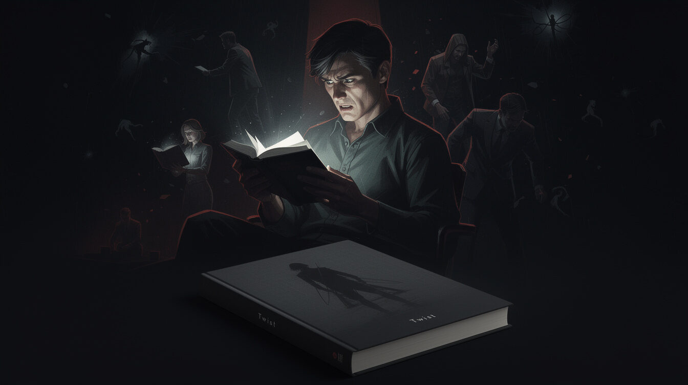 mysterious book with twist ending